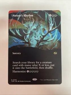 Nature's Rhythm (Borderless) Tarkir: Dragonstorm #349 Rare - Image 1