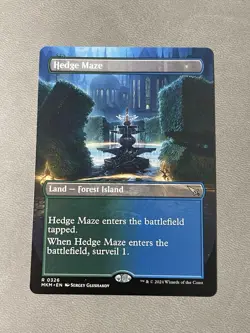 Hedge Maze (Borderless) MTG Murders at Karlov Manor Regular NM - Image 1