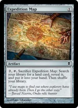Hero Deal, English - 1 x MTG Expedition Map Zendikar - Image 1