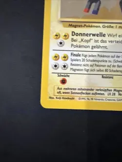 1999 POKEMON GERMAN #9 MAGNETON-HOLO VINTAGE WoTC BASE SET - Image 4