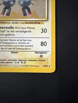1999 POKEMON GERMAN #9 MAGNETON-HOLO VINTAGE WoTC BASE SET - Image 5