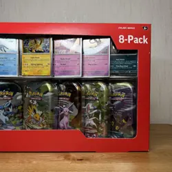 Pokemon TCG Prismatic Evolutions Costco 8 Pack Mini Tin Bundle - Brand New (A) - Image 3