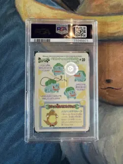 1999 Pokemon Bandai Bulbasuar #20 Fushigidane Sealdass Fancy Graffiti 💎PSA 10 - Image 3