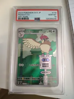 Pokemon PSA 10 Pidgeotto 119/108 Sv3: Ruler of the Black Flame Holo (Japanese) - Image 1