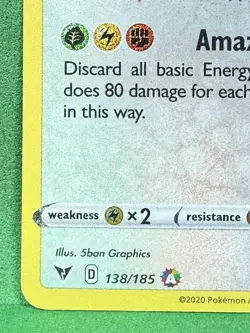 AMAZING RARE Rayquaza 138/185 Vivid Voltage Holo English Pokemon TCG - Image 2