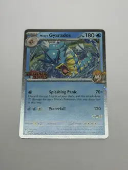 Misty's Gyarados Destined Rivals Prerelease STAFF Promo 049/182 Pokemon SWIRL NM - Image 1