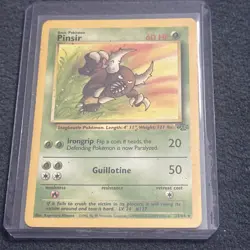 Pokemon TCG Pinsir 25/64 Jungle Rare Non Holo Vintage LP - Image 1