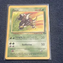 Pokemon TCG Pinsir 25/64 Jungle Rare Non Holo Vintage LP - Image 3