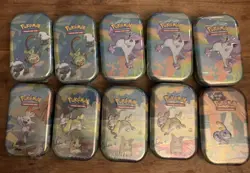 10x-Galar Pals Pokemon TCG Sealed Mini Tins (H24 and C23) - Image 1