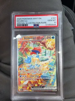 Keldeo EX 167/086 Sv: White Flare Illustration PSA 10 Rare Pokemon - Image 1