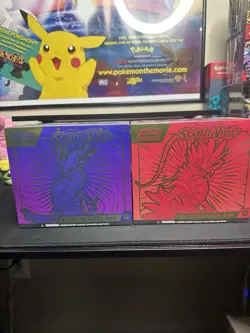 Pokemon TCG Scarlet and Violet Base ETB Set of 2 Sealed - Free Shipping 820650853418 - Image 1