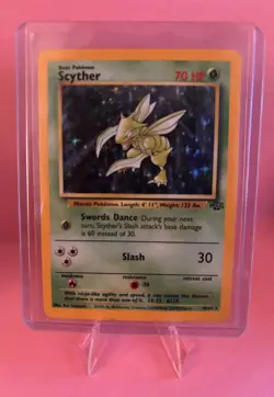Pokemon TCG Scyther Jungle 10/64 Holo Unlimited Holo Rare LP+ ! - Image 1