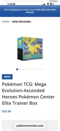 Pokemon Center (exclusive) Mega Evolution: Ascended Heroes ETB 2/20 (Pre-Order - Image 1