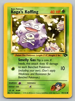 Pokemon TCG Gym Challenge Koga's Koffing (79) 079/132 - Image 1
