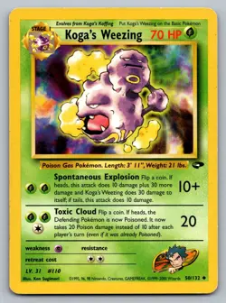 Pokemon TCG Gym Challenge Koga's Weezing 050/132 - Image 1