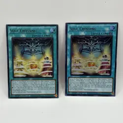 Yugioh Soul Crossing EG01-EN002 Ultra Rare 1st Ed NM x2 Holos - Image 1