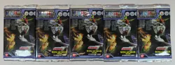 Gundam M.S. War Trading Cards - Wing Gundam Team- Sealed Booster Pack - Lot of 5 - Image 1