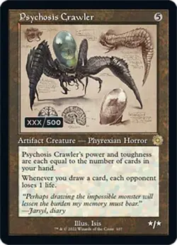 MTG English Psychosis Crawler (Schematic) (Serial Numbered) NM Normal - Image 1
