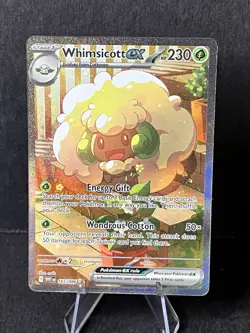 Pokemon TCG Whimsicott EX Scarlet & Violet White Flare Card 165/086 - Image 2