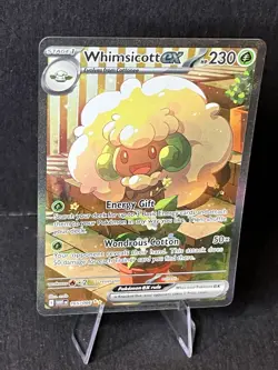 Pokemon TCG Whimsicott EX Scarlet & Violet White Flare Card 165/086 - Image 3