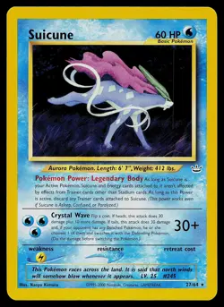 Pokemon Card - Suicune Neo Revelation 27/64 Rare Non Holo - Image 1