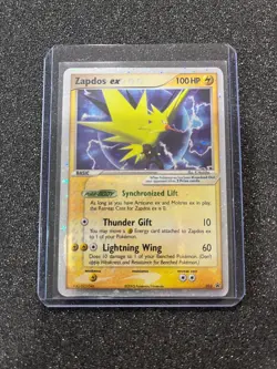Zapdos ex 033, EX Collector's Window Tins Holo, Promo Pokemon Card, 2005, MP - Image 1