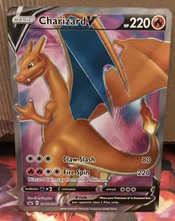 Pokemon Charizard v SWSH050 Sword & Shield Promo Card NM Condition - Image 2