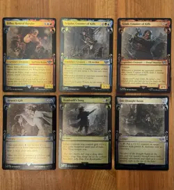 MTG LotR Cards NM Foil Showcase Scrolls Lot, Lord of the Rings LTR, Collector - Image 1