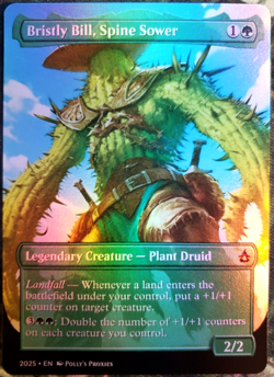 Bristly Bill, Spine Sower FOIL Proxy Playtest Card with Custom Art Design - Image 1