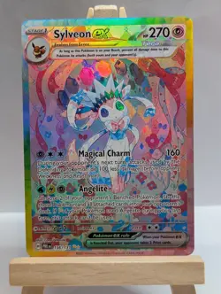 Custom Fan Art Sylveon EX Tera High Quality Custom Card Foil Finish Full Art - Image 1