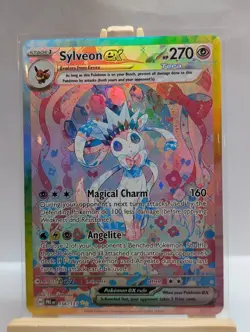 Custom Fan Art Sylveon EX Tera High Quality Custom Card Foil Finish Full Art - Image 2