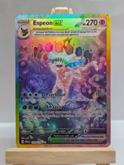 Custom Fan Art Espeon EX Tera High Quality Custom Card Foil Finish Full Art - Image 1