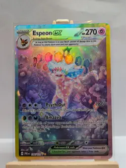 Custom Fan Art Espeon EX Tera High Quality Custom Card Foil Finish Full Art - Image 2