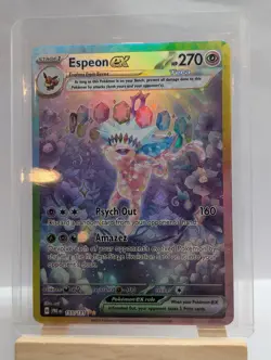 Custom Fan Art Espeon EX Tera High Quality Custom Card Foil Finish Full Art - Image 3