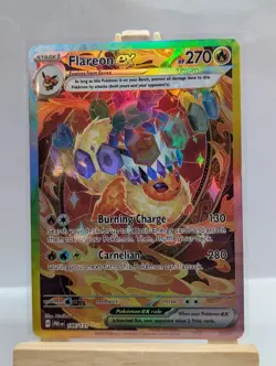 Custom Fan Art Flareon EX Tera High Quality Custom Card Foil Finish Full Art - Image 1