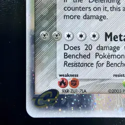 2003 Pokemon TCG Aggron EX Sandstorm Holo Rare Card 95/100 LP - Image 2