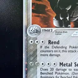 2003 Pokemon TCG Aggron EX Sandstorm Holo Rare Card 95/100 LP - Image 3