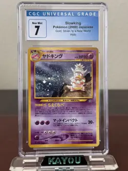 CGC 7 NM Slowking Japanese Neo Genesis 199 Holo Pokemon Card - Image 1