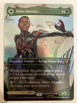 MTG - Miles Morales - Borderless - Foil - 0234 - Marvel's Ultimate Spider-Man - Image 2