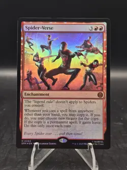 Spider-Verse 0093 Foil Mythic Marvel's Spider-Man MTG SPM NM - Image 1