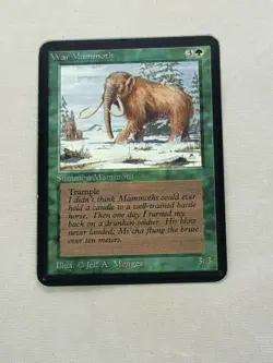 MTG War Mammoth Alpha Magic the Gathering - Image 1