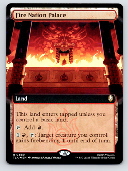 Avatar Fire Nation Palace Extended Art FOIL R 389 Magic the Gathering - Image 1
