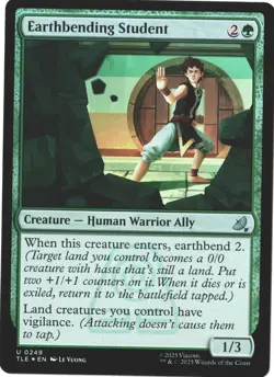 Earthbending Student (Foil) MTG Avatar (TLE) 0249 Make Offer See Pics - Image 1
