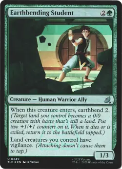 Earthbending Student (Foil) MTG Avatar (TLE) 0249 Make Offer See Pics - Image 2