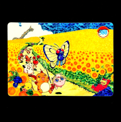 Pokemon VENDING PRISM Holo Foil JAPANESE Anime STICKER Card #380 Pocket Monsters - Image 1