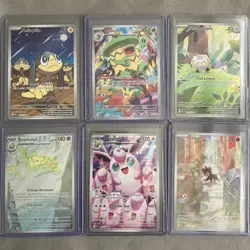 lot of 6 english pokemon illustration rare phantasmal mega wigglytuff Full Art - Image 1