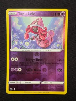 Tapu Lele 064/159 Reverse Holo Rare LP - Pokemon TCG Sw&Sh Crown Zenith CRZ - Image 1