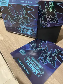 Pokemon TCG - Phantasmal Flames Elite Trainer Box ETB opened Box/no packs/promo - Image 1