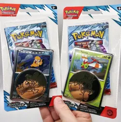 POKEMON TCG JOURNEY TOGETHER Checklane blister ENGLISH promo Set Yama & Scraggy - Image 1
