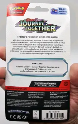 POKEMON TCG JOURNEY TOGETHER Checklane blister ENGLISH promo Set Yama & Scraggy - Image 3